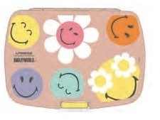 Lassig Smiley World dusty rose lunchbox
