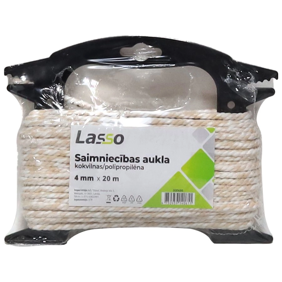 Aukla saimniecības 4mm 20m kokvilna/polipropilēna 9140611