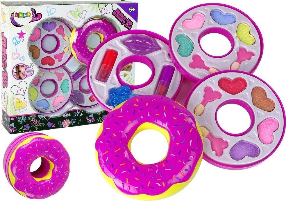 LeanToys Donut Eyeshadow Palette Lipstick For