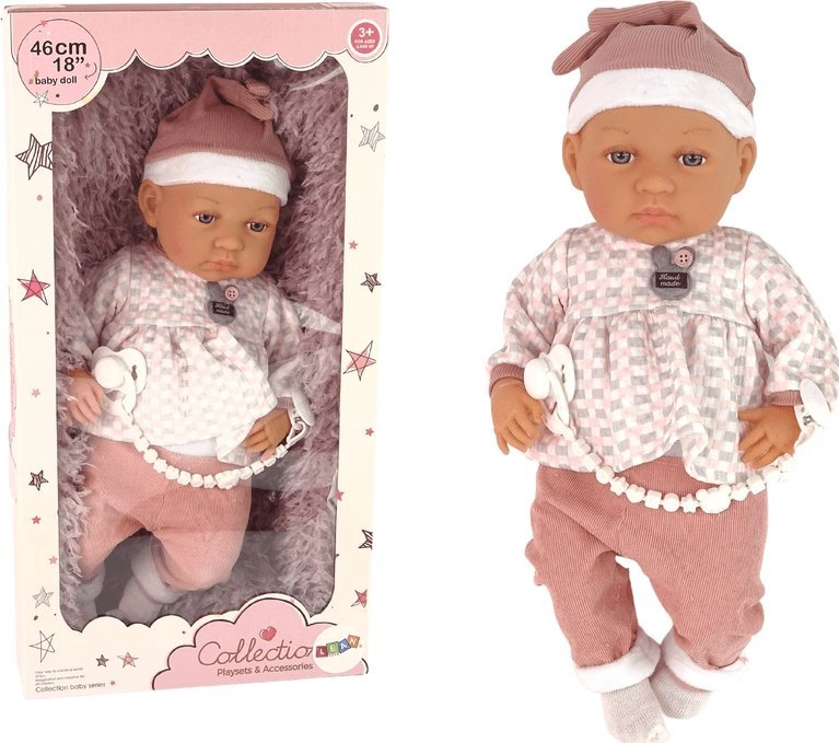 LeanToys Baby Doll 46 cm Pink
