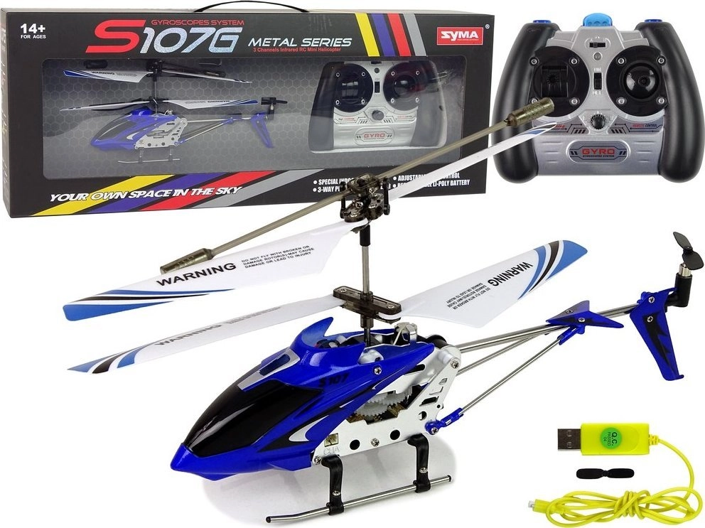 LeanToys Latający Helikopter SYMA S107G R/C