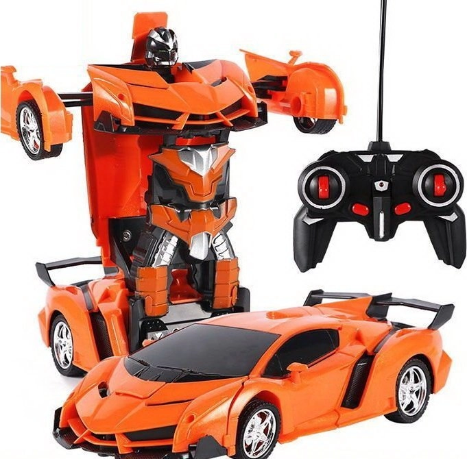 Lean Toys Remote Control Red Transformer
