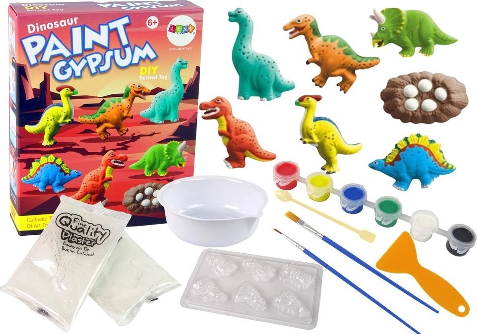 DIY Kit Plaster Casts Painting Paints