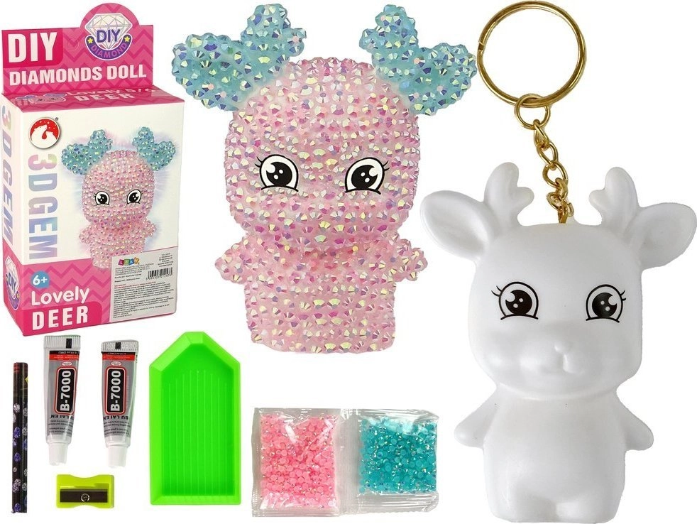 LeanToys Zestaw Kreatywny DIY Diamentowy Renifer