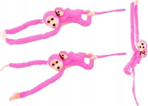 LeanToys Plush Mascot Monkey with Baby
