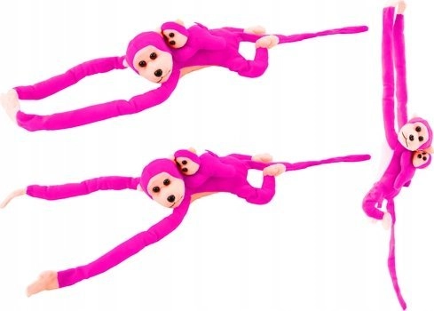 LeanToys Plush Mascot Monkey with Baby