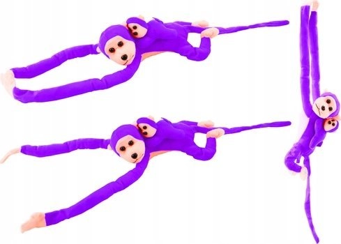 LeanToys Plush Mascot Monkey with Baby