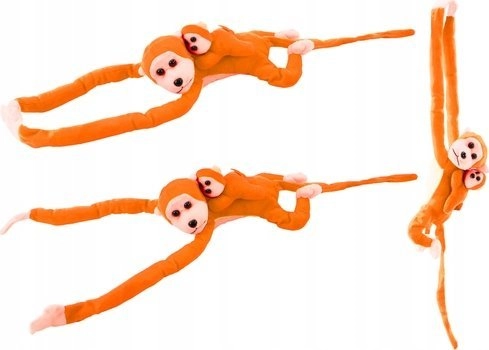 LeanToys Mascot Plush Monkey with Baby