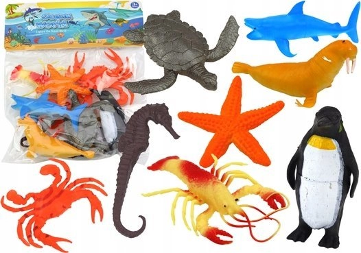 Sea animals figurine set 10 pcs