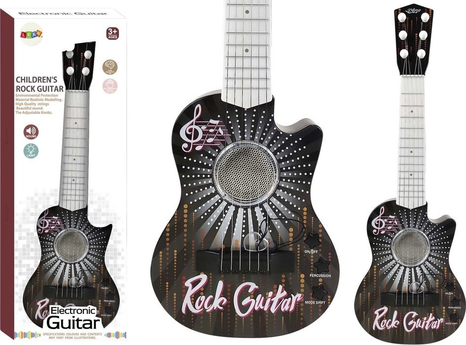 Electric guitar with light and sound