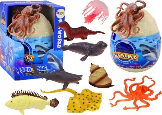 LeanToys Jajo Z Figurkami Zwierząt Morskich