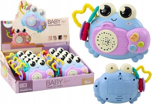 LeanToys Crab Camera Rattle Projector Battery
