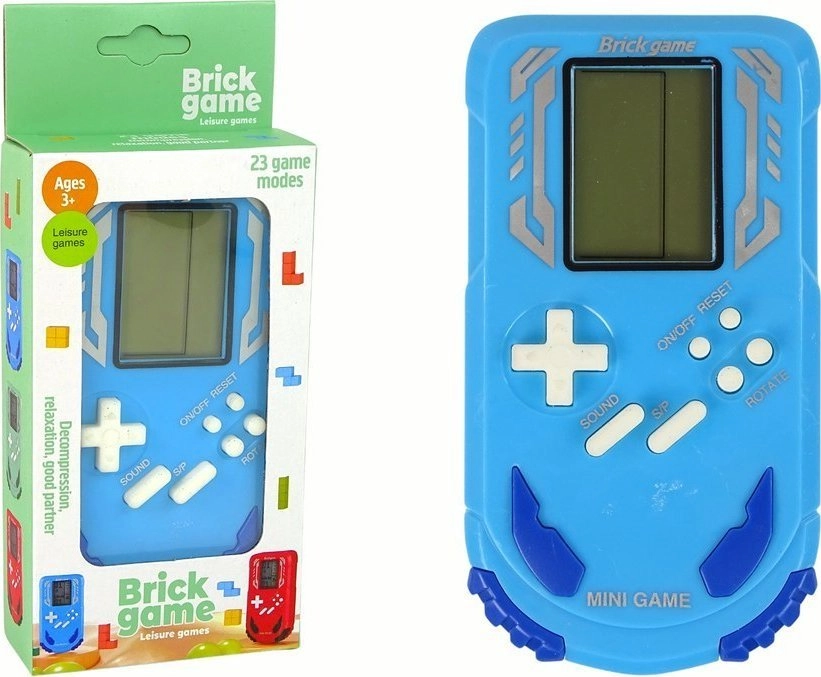 LeanToys Game Brick Game Console Blue