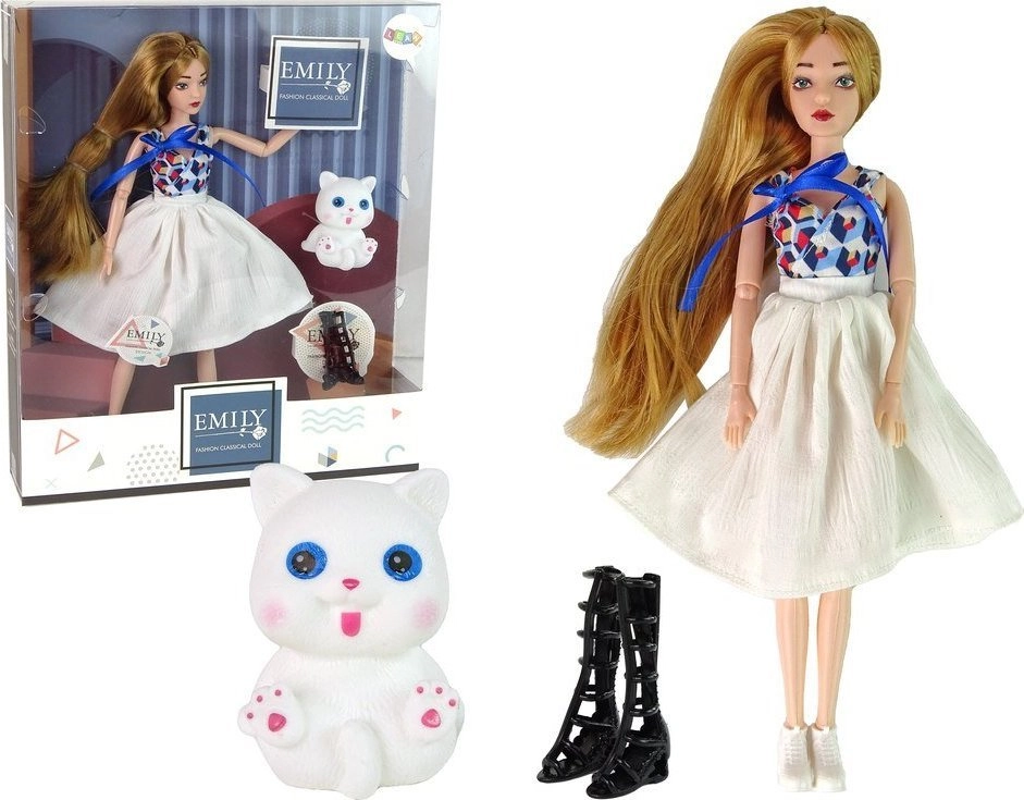 LeanToys Baby Doll Doll with Kitten