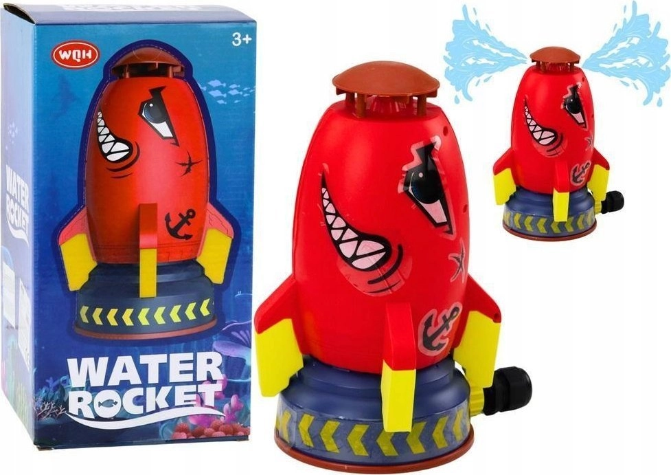 LeanToys Water Rocket Sprinkler Launcher Red
