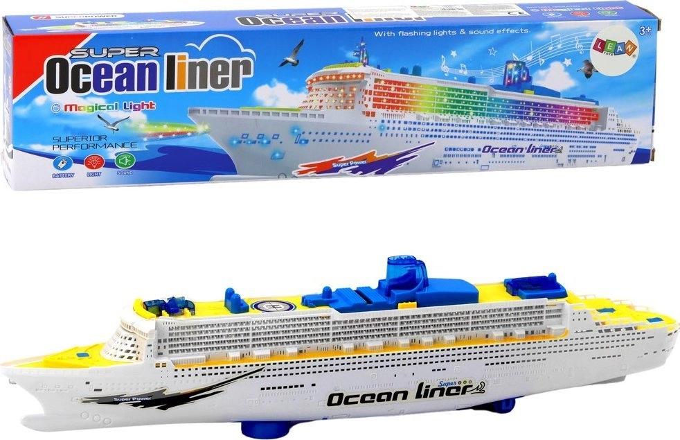 Passenger ship with sound and light