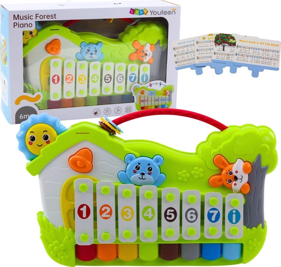 Musical Forest Piano Xylophone Note Cards