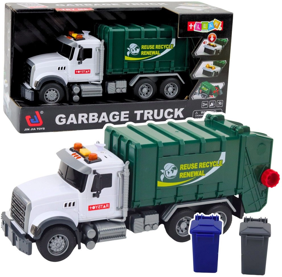 Garbage Truck Garbage Bins Lights Sounds