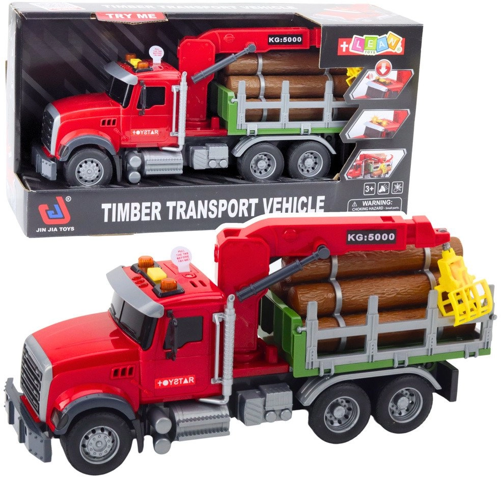 Truck With Timber Crane Lights Sounds