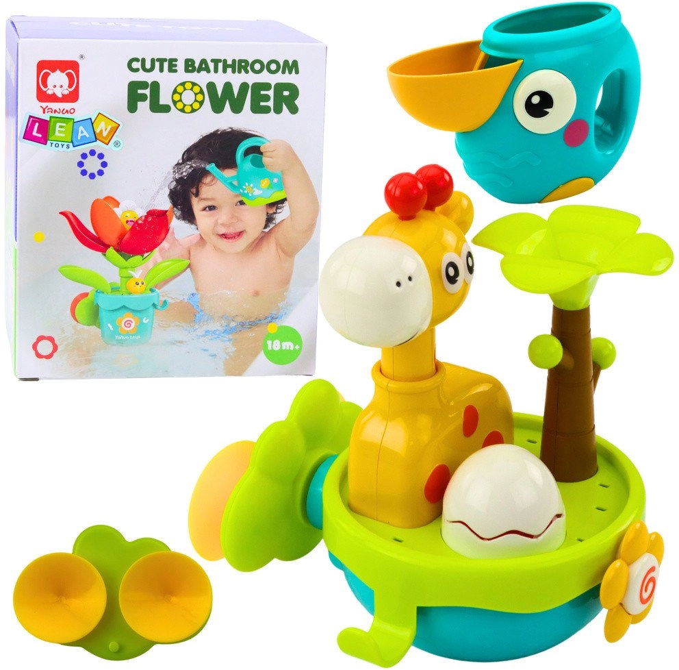 Lean Toys Bath Toy Giraffe Sensory