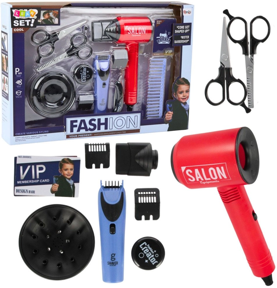 Hairdressing set for a boy hair