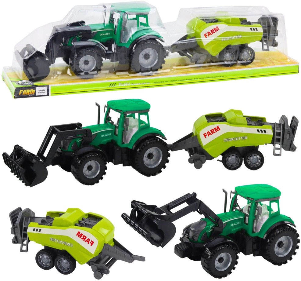 Lean Toys Set of tractor with