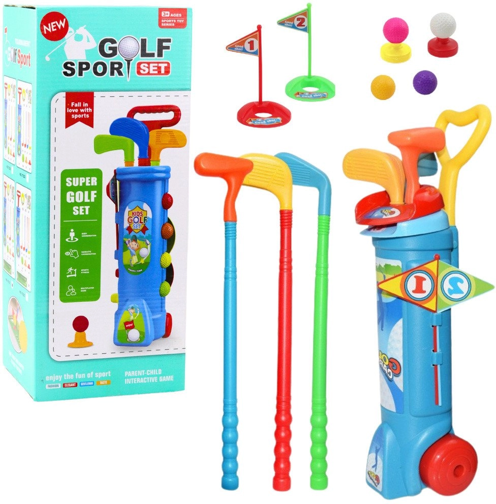 Golf Set Trolley Sticks Field Sports