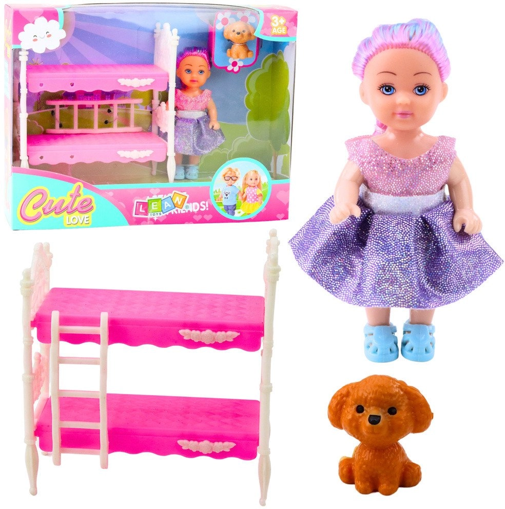 Set of a mini doll in
