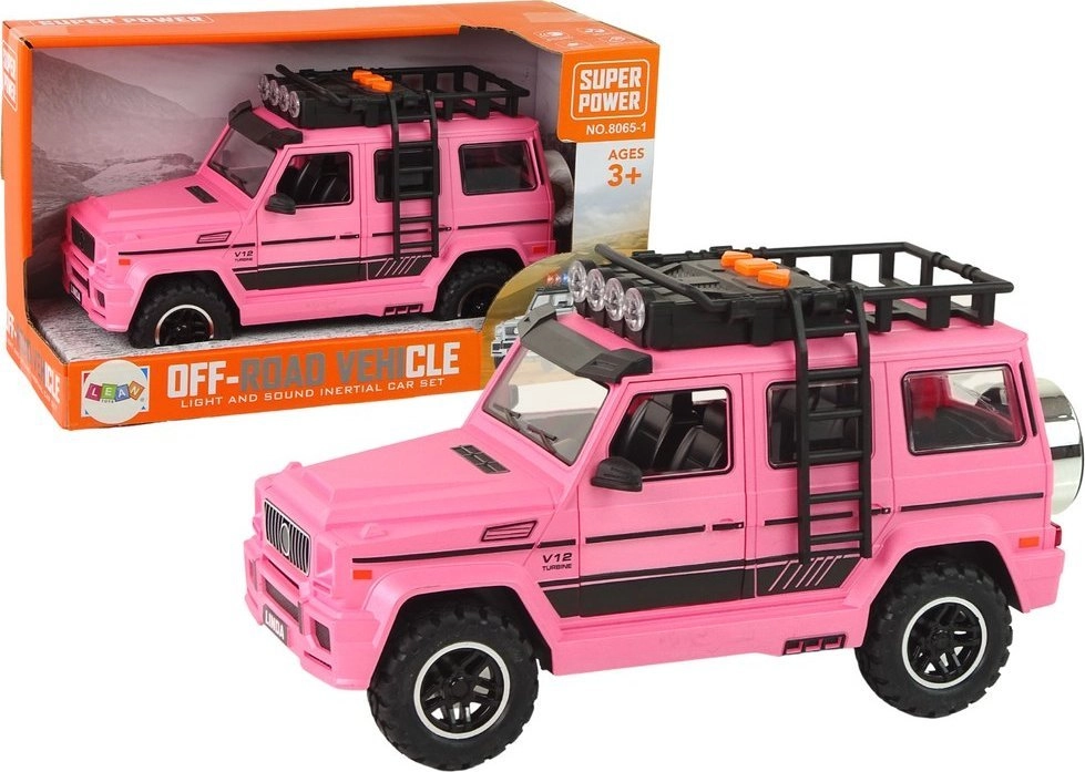 LeanToys Auto Samochód Terenowe Różowe V12