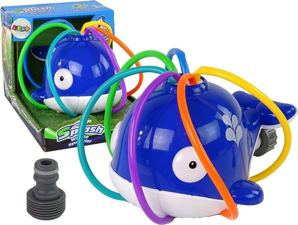 LeanToys Whale Water Fountain Blue Garden