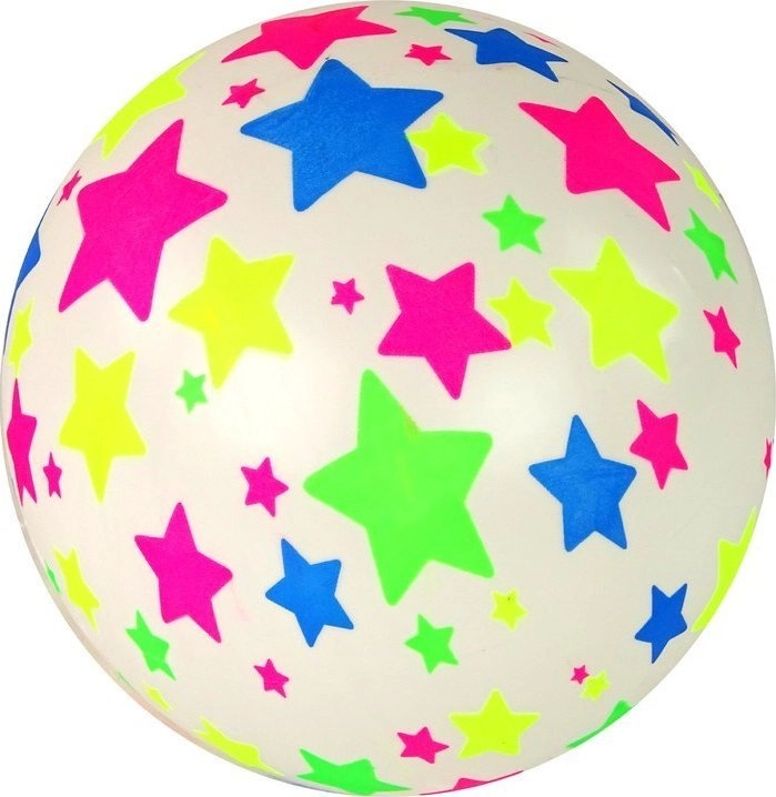 LeanToys Rubber Ball with Stars 22