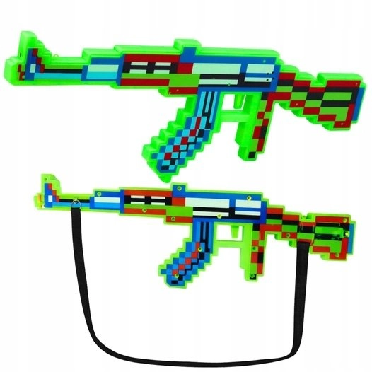 Pixel Rifle Weapon Lights Sounds Laser