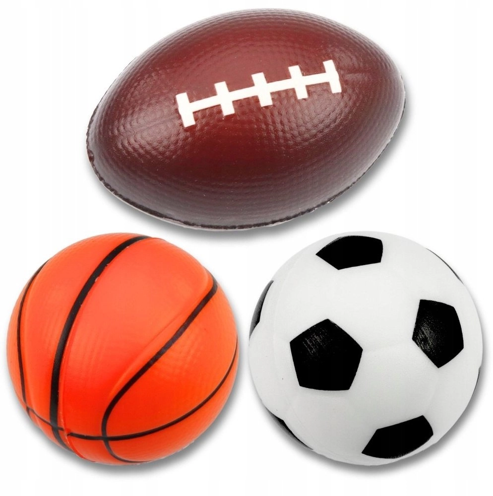 LeanToys Set Foam Balls Football Basketball