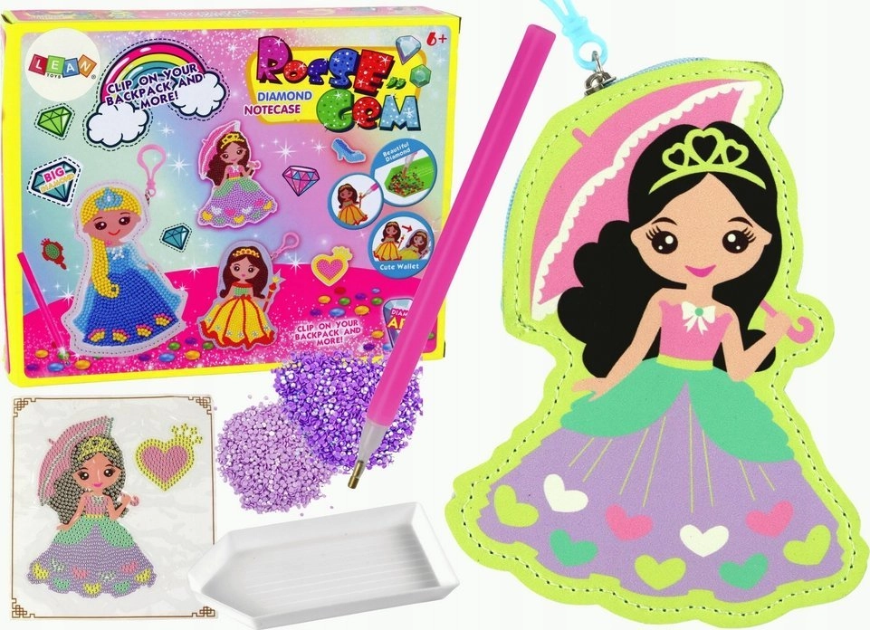 LeanToys DIY Beads Sticker Set Princess