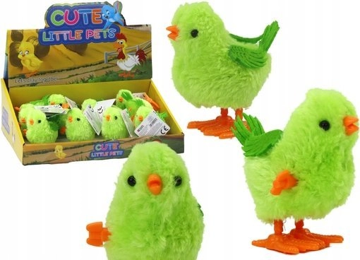 LeanToys Skaczący Kurczak Zabawka Nakręcana Figurka