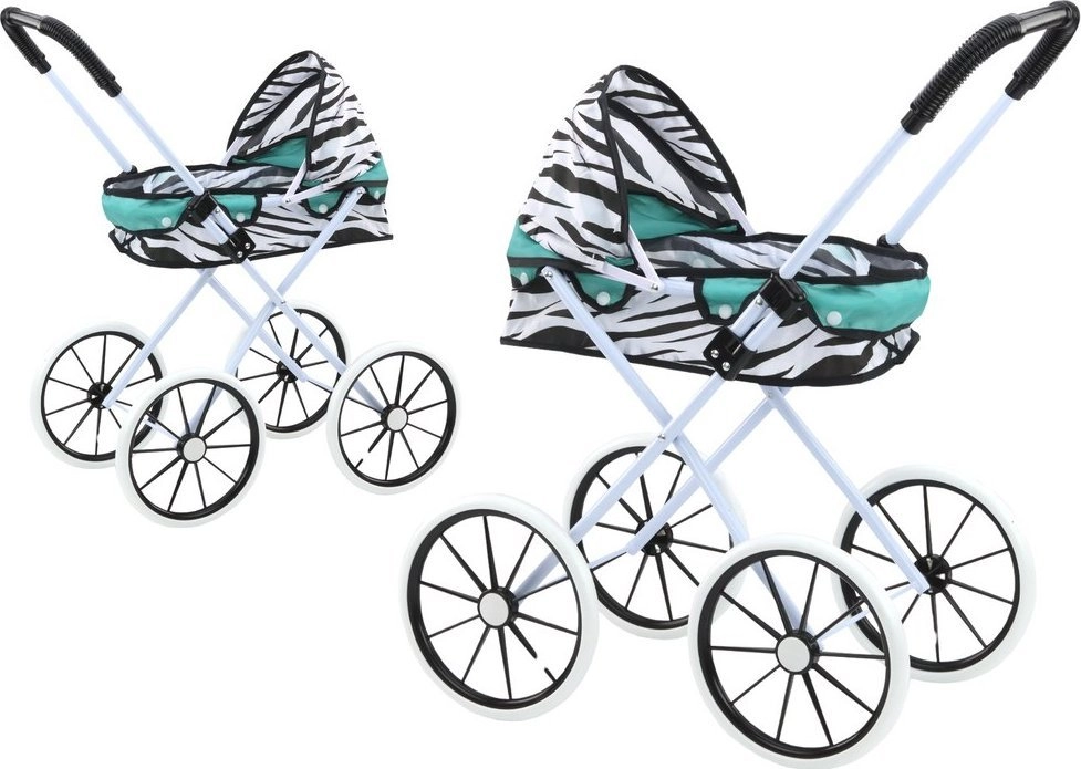 LeanToys Doll Stroller Large Wheels Foldable