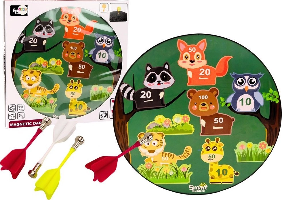 LeanToys Arcade Game Darts Magnetic Animal