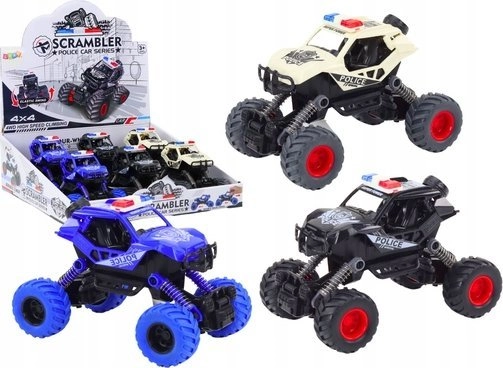 LeanToys Police Car Friction Drive 3