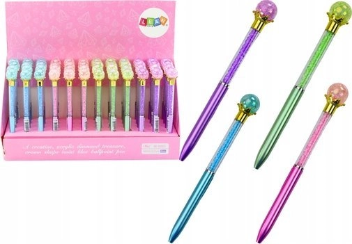 LeanToys Pen With Diamond Ball Diamonds