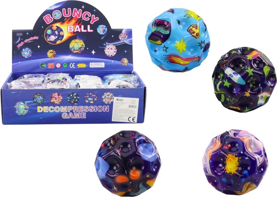 Ball with dimples 7cm Kosmos MIX