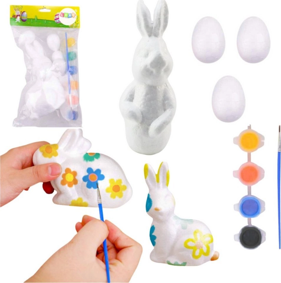Set for Painting Styrofoam Decorations Hare