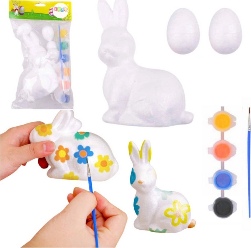 Set for Painting Styrofoam Decorations Hare