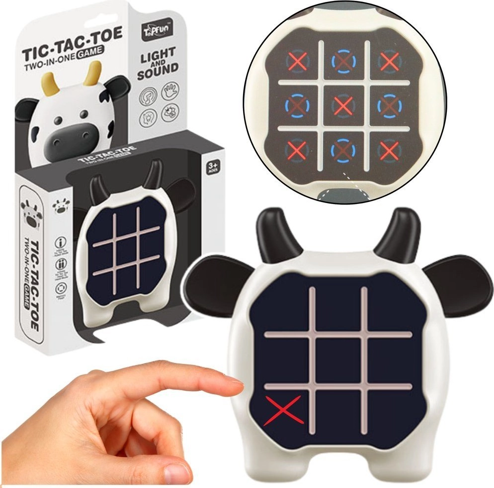 Electronic Game 3in1 Tic-Tac-Toe Memory Cow
