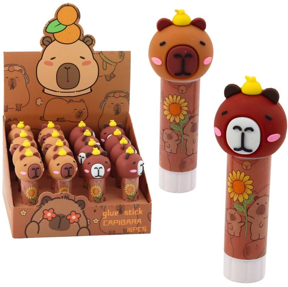 LeanToys Glue Stick School Office Capybara