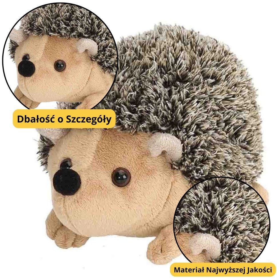 LeanToys Plush Hedgehog Mascot Cuddly Toy