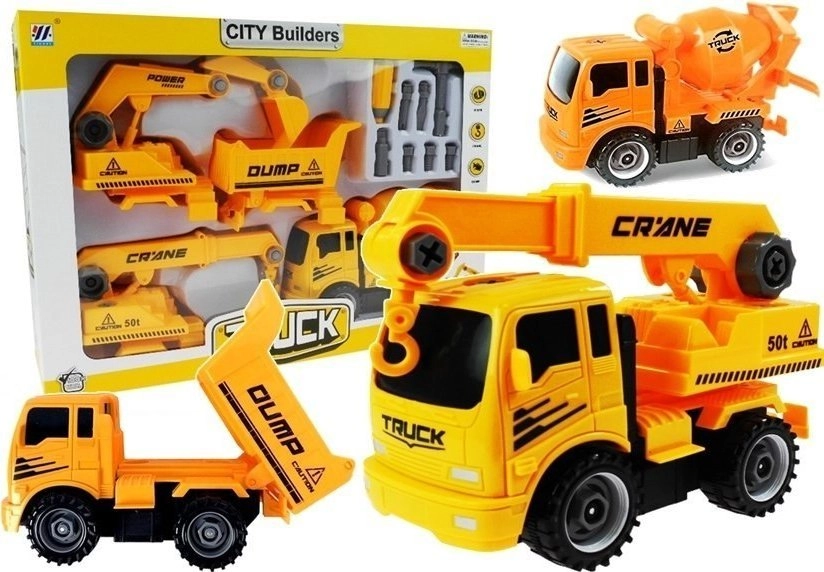 LeanToys Vehicle Set for Dismantling Concrete