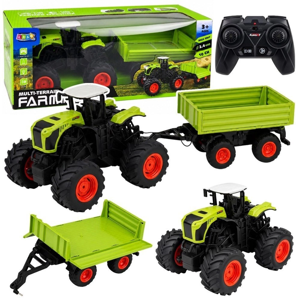 LeanToys Tall Farm Tractor With Dump