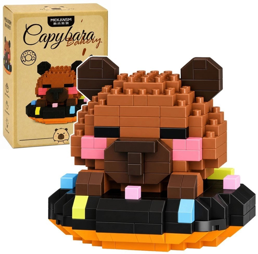 LeanToys Klocki Konstrukcyjne Figurka Mini Kapibara