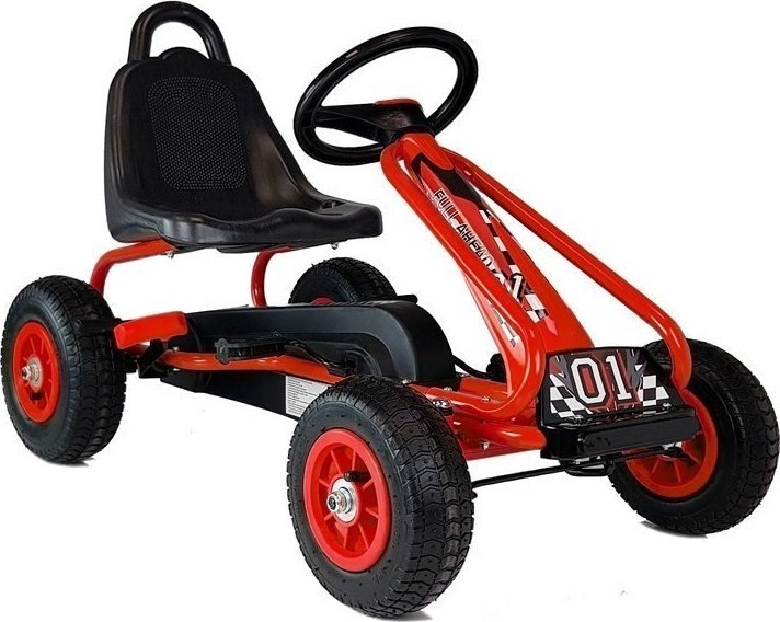 LeanToys Pedal Go Kart G201 Red