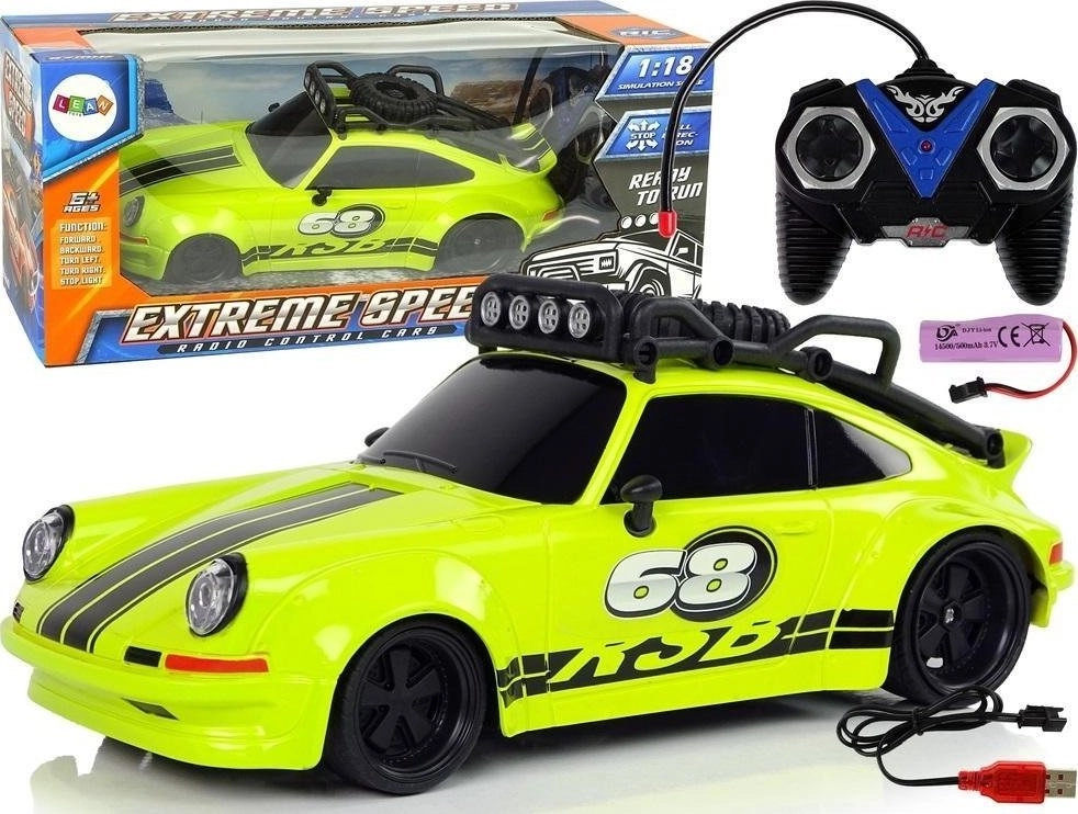 LeanToys Samochód sportowy 1:18 zielony 510147